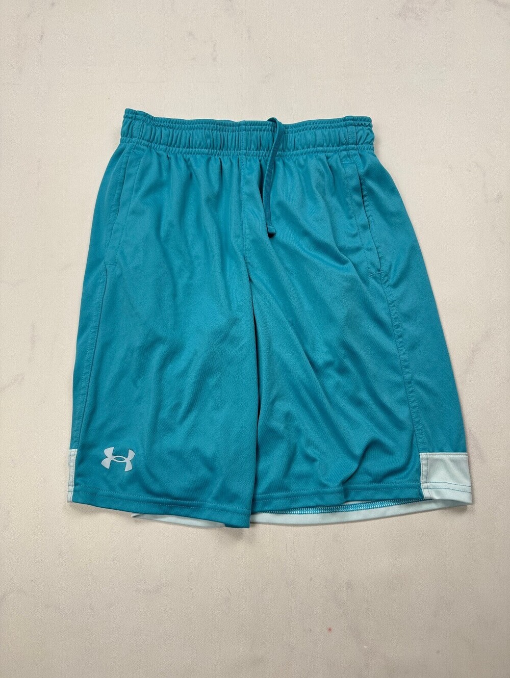 Under Armour Athletic Shorts Turquoise Contemporary - Boys L